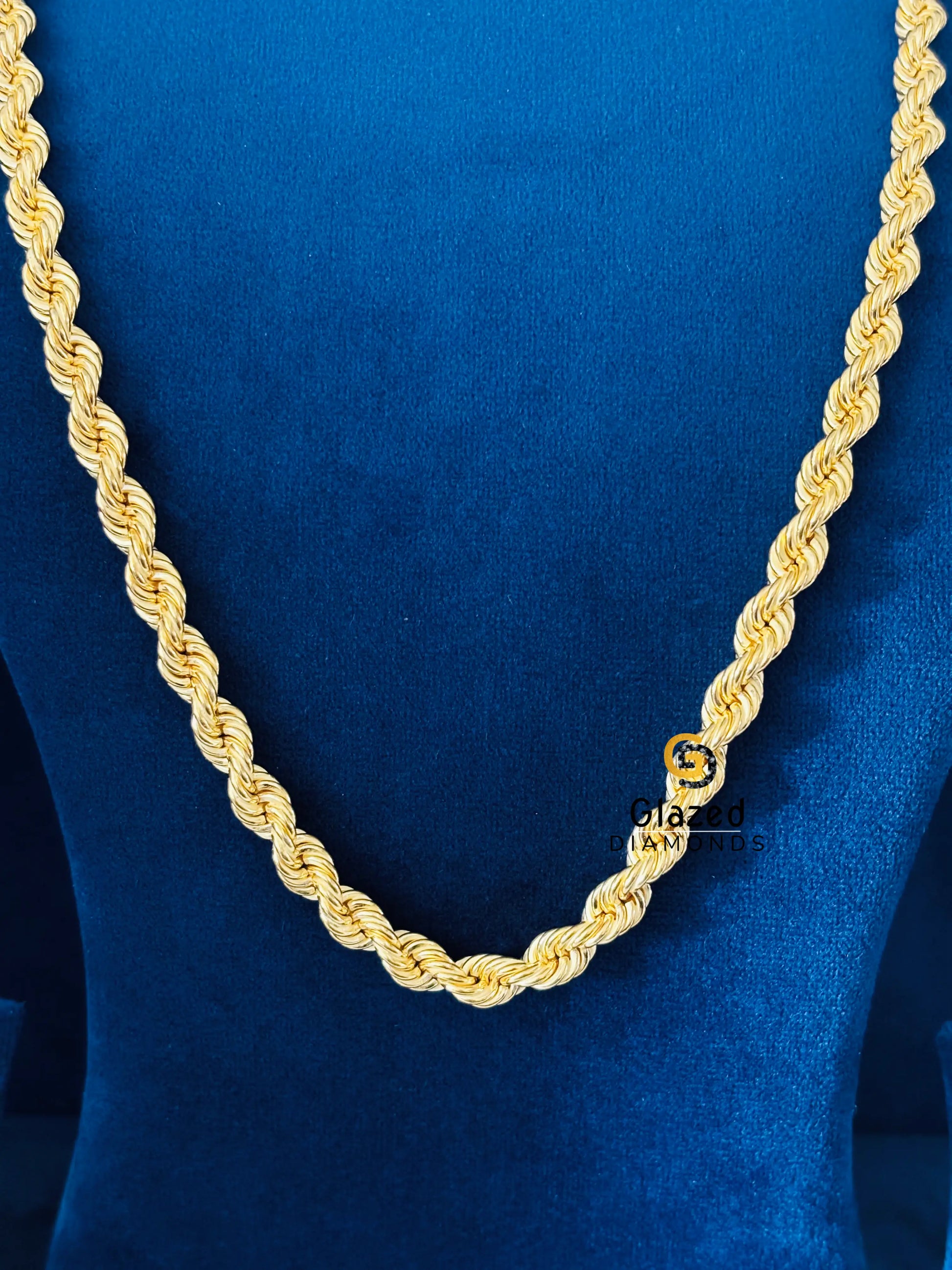 Yellow Gold Plated Rope Chain