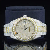 Yellow Two Tone Moissanite Watch