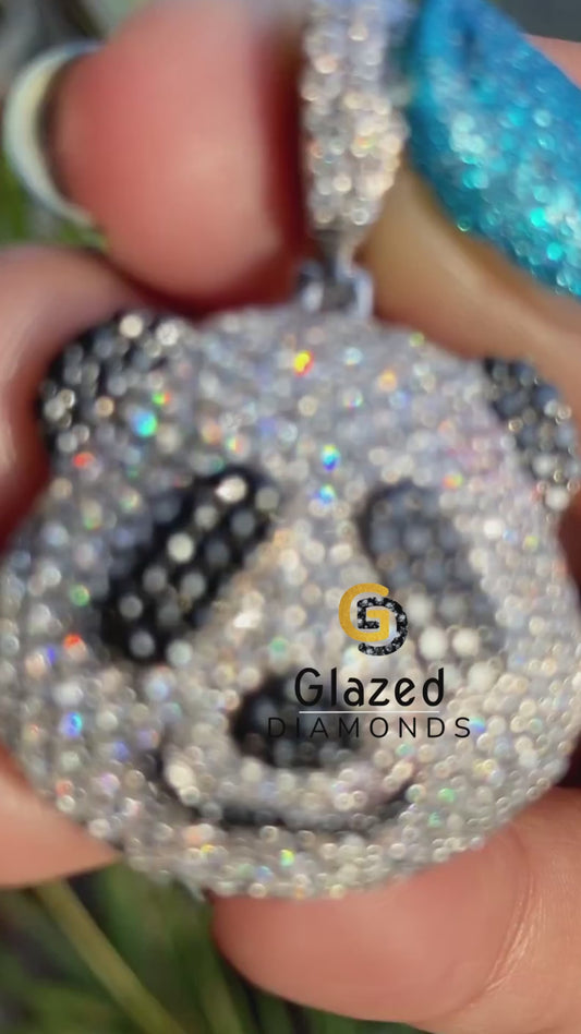 Panda Pave Diamond Pendant