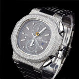silver Moissanite Watch